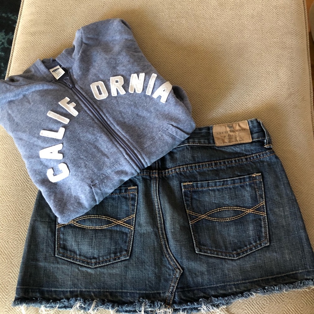 A&F Denim Mini Skirt